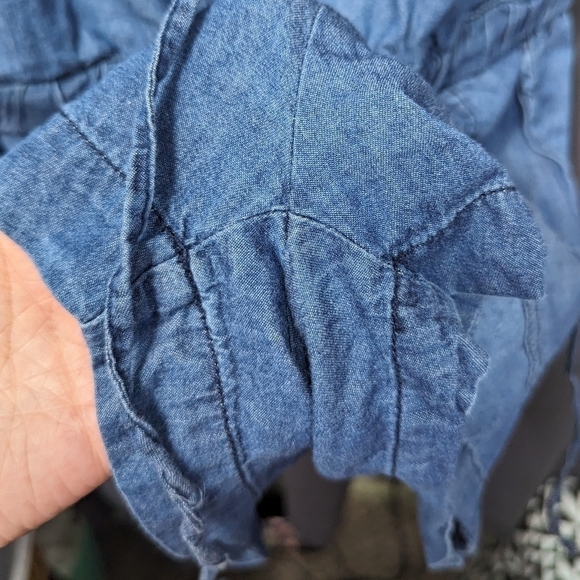 Wax Jean Romper Overalls Sz S - Picture 5 of 11